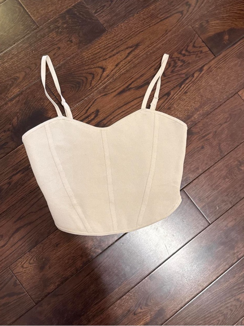 Babaton Neutral Bustier Camisole with Adjustable Straps